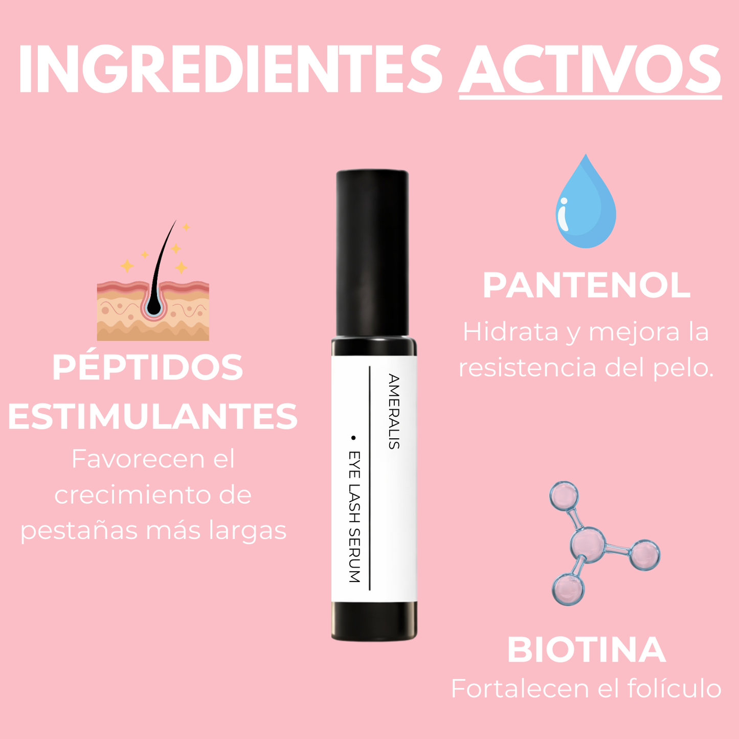 Serum de crecimiento de Cejas y pestañas