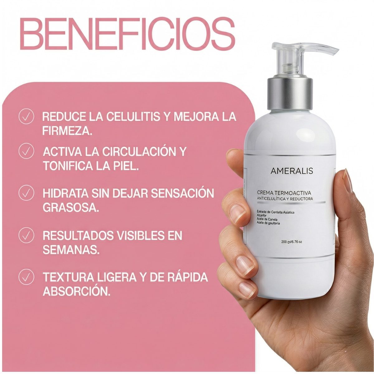 Crema reafirmante anticelulítica Termoactiva